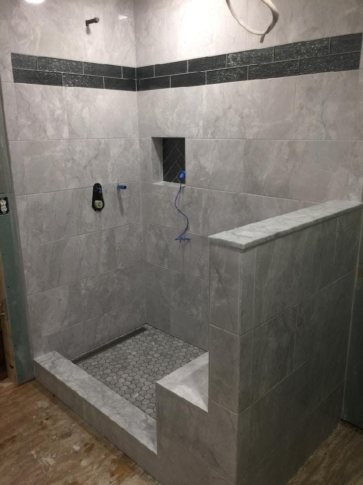 Granite Open Shower Design
