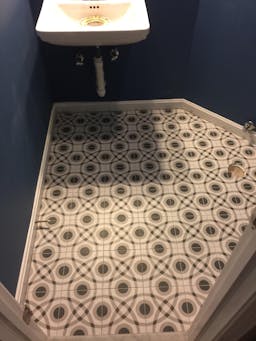 Custom Bathroom Floor Tile
